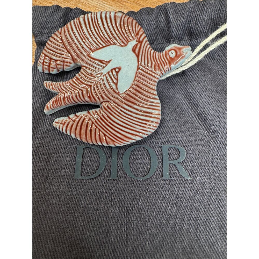 Dior Ceramic Peace Bird Brooch - NWT